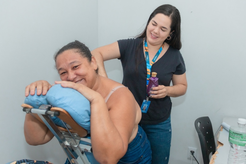Ana Paula Rocha, usuária da unidade. Foto: Ascom/SMS
