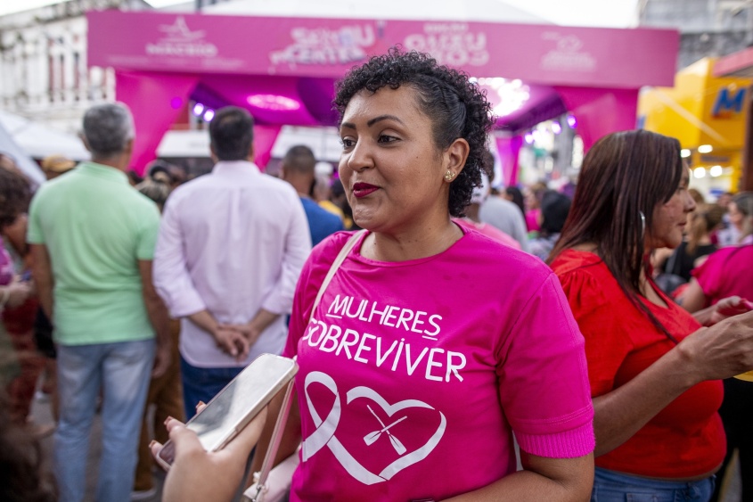 Amanda Frazão é uma das mulheres homenageadas pela exposição. Foto; Alisson Frazão/Secom Maceió