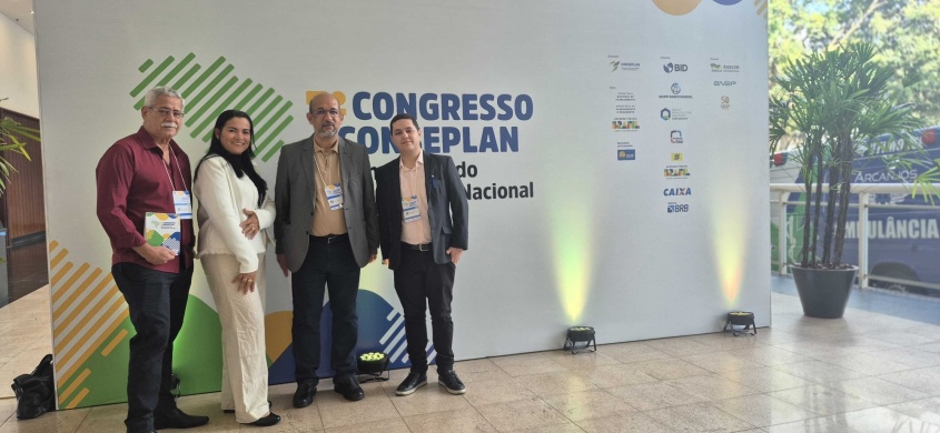 Integrantes da Sefaz Maceió e Ufal presentes no evento, onde apresentarão um artigo sobre o uso da IA. Foto: Cortesia