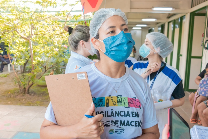Karoline Félix, psicóloga do Cerest. Foto: Victor Vercant/SMS