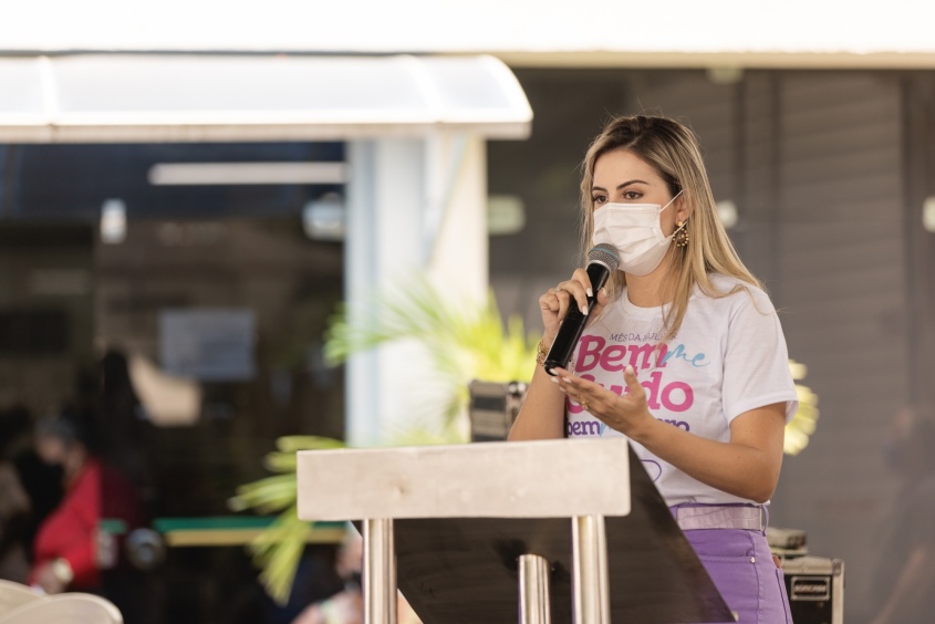 Rayane Tenório: "lugar de mulher é onde ela quiser". Foto: Edvan Ferreira / Secom Maceió