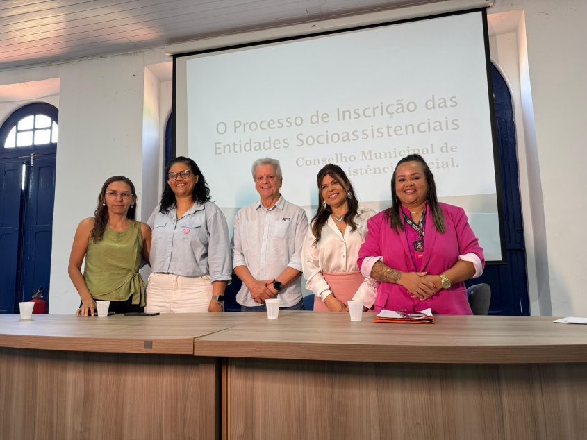 Mesa de abertura do evento. Foto:Ascom Semdes