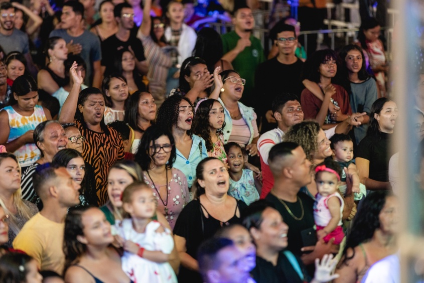 Noite de louvor no Benedito Bentes. Foto: Edvan Ferreira / Secom Maceió