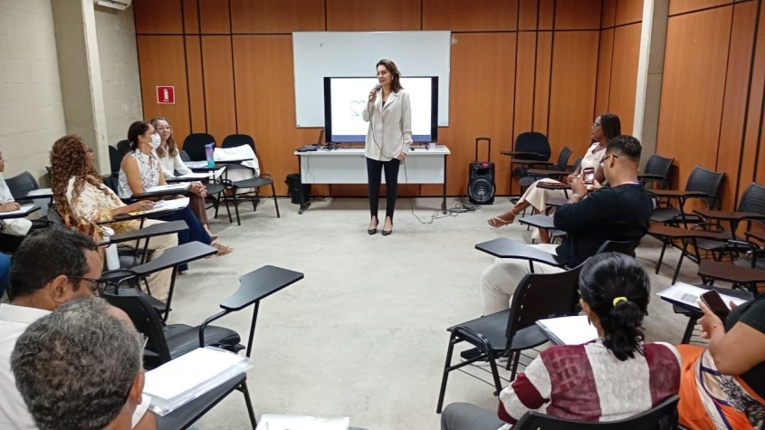 Subsecretária de Segurança Alimentar falou do trabalho importante das Cozinhas Solidárias. Foto.Ascom Semdes