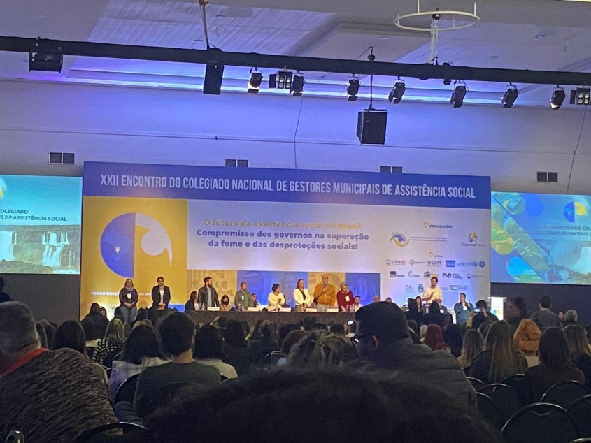 O futuro da Assistência Social foi o tema principal do evento na cidade de Foz do Iguaçu. Foto: cortesia