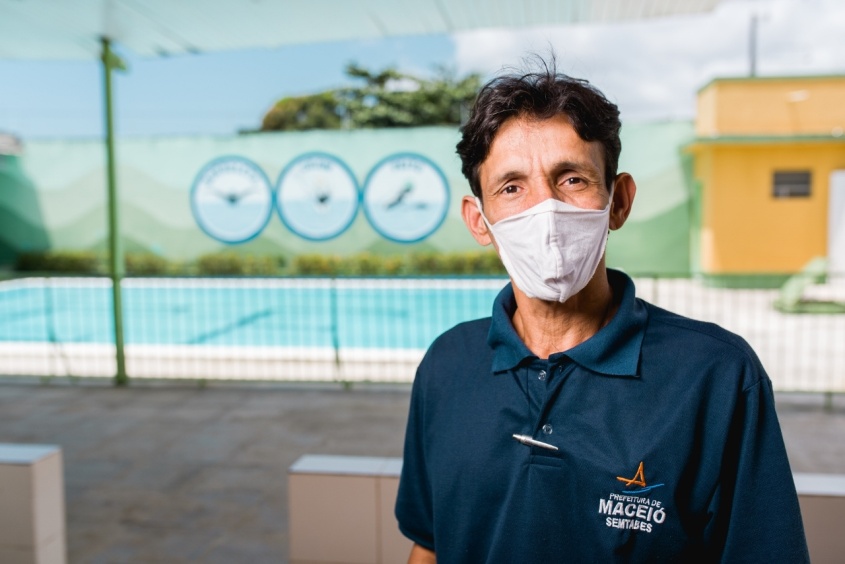Técnico da Semtabes, Luiz Henrique. Foto: Gabriel Moreira/Secom Maceió