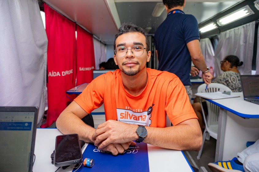 Adjaedison Genu, 26 anos,  veio atualizar o  Cadastro Único. Foto:Allan César/Ascom Semdes