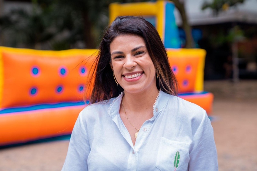 Rafaela Brito reforça as atividades do mês das crianças no Parque Municipal. Foto: Edvan Ferreira/Secom Maceió