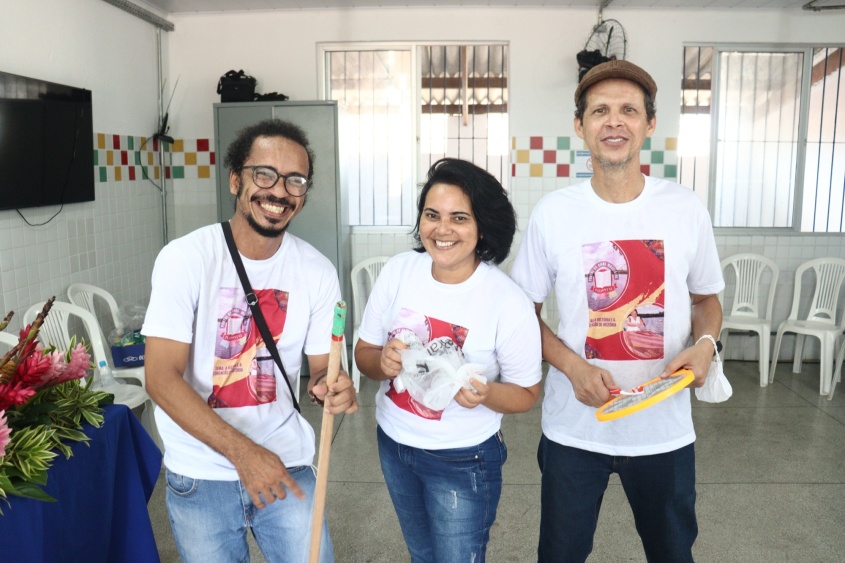 Oficina de musicalização realizada pelo Educanto. Foto: Pedro Farias/Ascom Semed