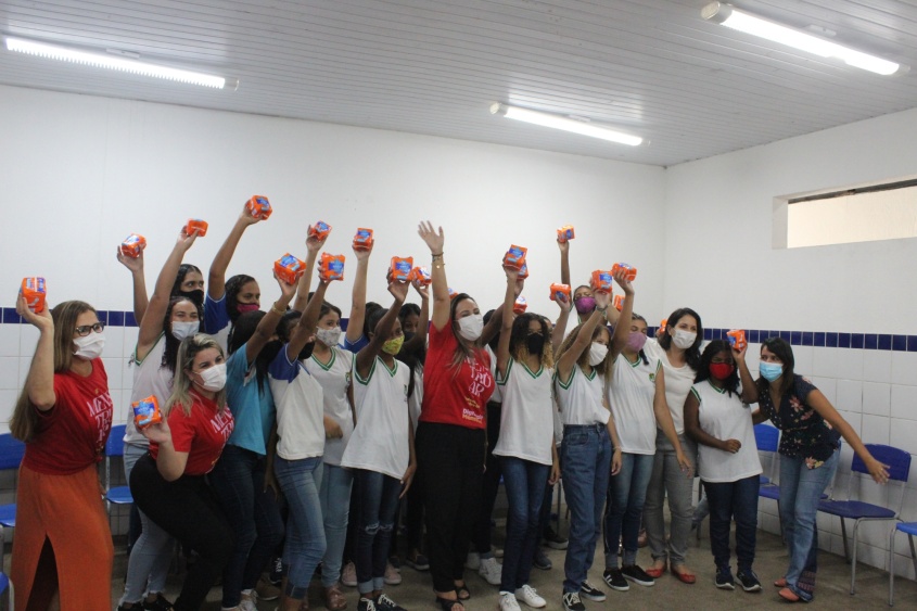 Alunas estão participando das rodas de conversas e contribuindo para construção de uma dignidade menstrual. Foto: Ascom Semed