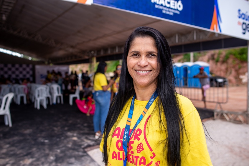 Margelene Oliveira, coordenadora do Programa de Atenção Integral à Saúde da Criança. Foto: Juliete Santos/Secom Maceió