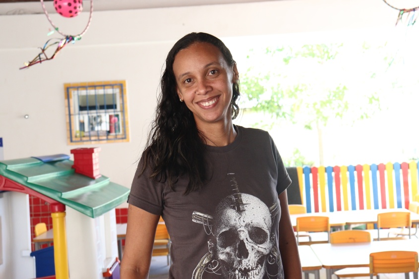 Dafne contou que ser mãe é um grande desafio, mas ao mesmo tempo gratificante. Foto: Pedro Farias/Ascom Semed