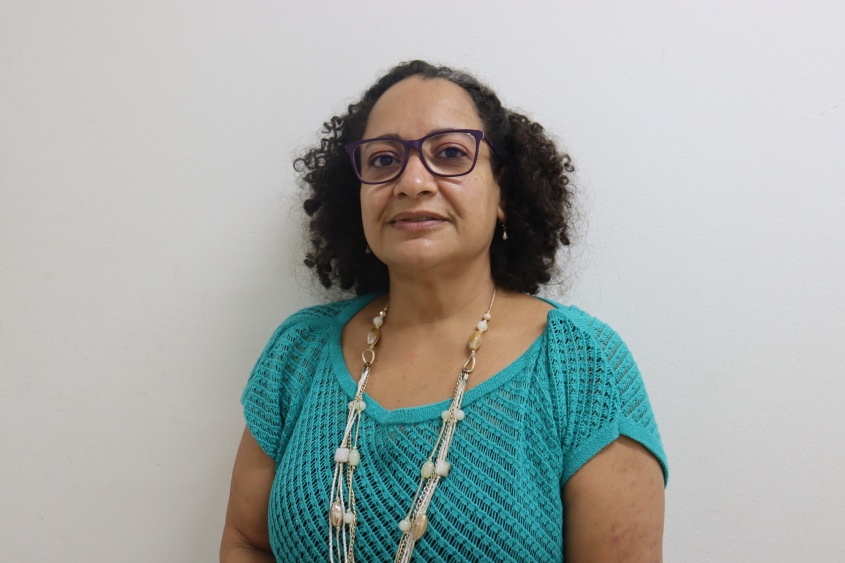 Assistente social e técnica do setor de Serviço Social da Semed, Regina Célia Ventura. Foto: Jamerson Soares (estagiário)/Ascom Semed