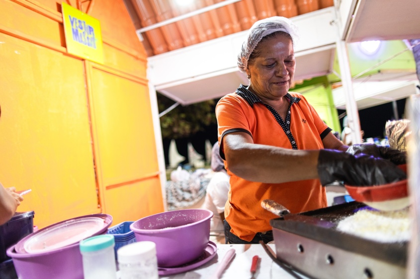 A gastronomia também faz parte da programação da Vila. Foto: Alisson Frazão