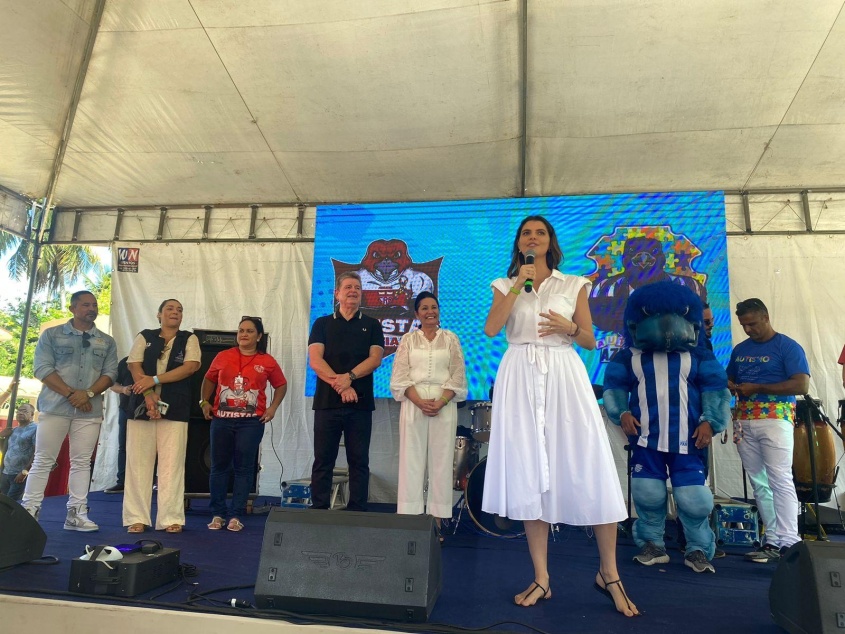 Primeira-dama de Maceió, Marina Candia falou da Casa da Autista. Foto: Ascom Semdes
