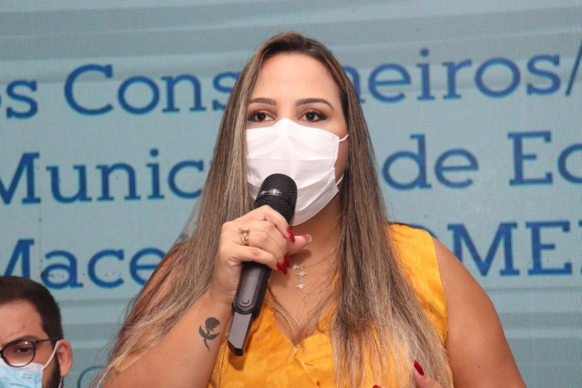 Secretária adjunta de Gestão Educacional, Emília Caldas. Foto: Pedro Farias/Ascom Semed