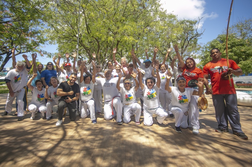 Iniciativa integra atividade do projeto Capoeira na Perspectiva Sócio Cultural Inclusiva. Foto: Allan César/ Secom Maceió