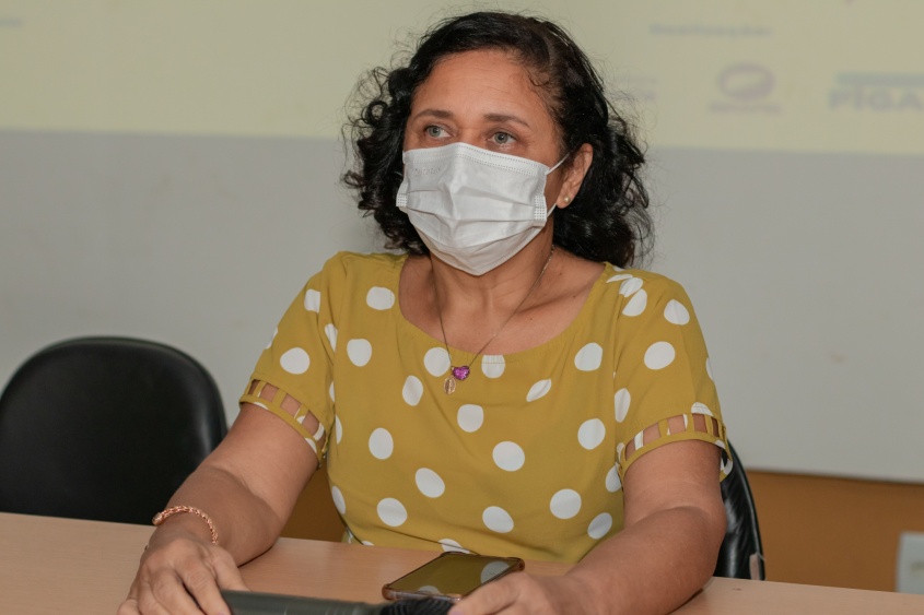 Coordenadora da Atenção Primária da SMS, Ednalva Araújo. Foto: Victor Vercant/Ascom SMS