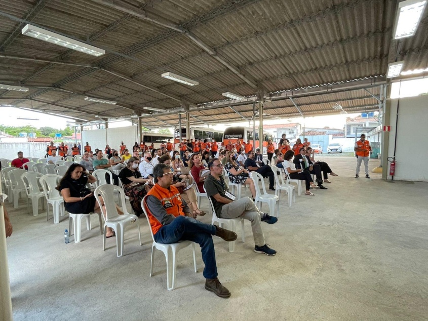 Juízes federais da Ajufe conheceram mais de perto o processo de subsidência. Foto: Marcelle Limeira/Ascom Defesa Civil