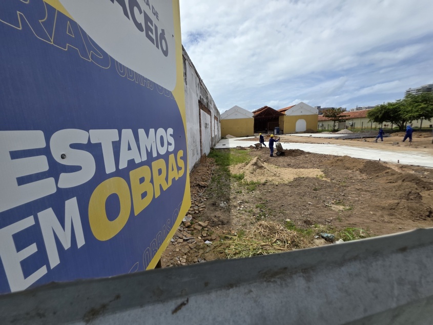 Área será transformada em espaço de entretenimento com preservação histórica. Foto: Beto Macário/ Secom Maceió