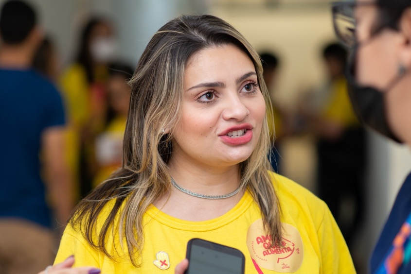 Ana Paula Mendes, coordenadora do Gabinete de Políticas Públicas para Mulheres. Foto: Juliete Santos - Secom Maceió