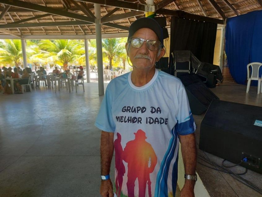 Raimundo Brito é usuário do Cras de Satuba. Foto: Luiz Felipe Pimentel (estagiário)/Ascom Semas