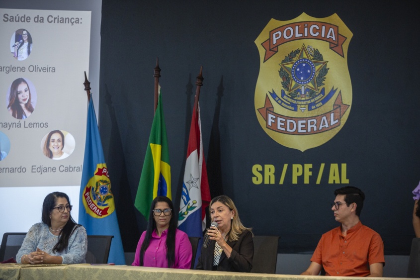 Como intuito de qualificar os profissionais, foi realizada palestra sobre puericultura. Foto: Alisson Frazão Secom Maceió