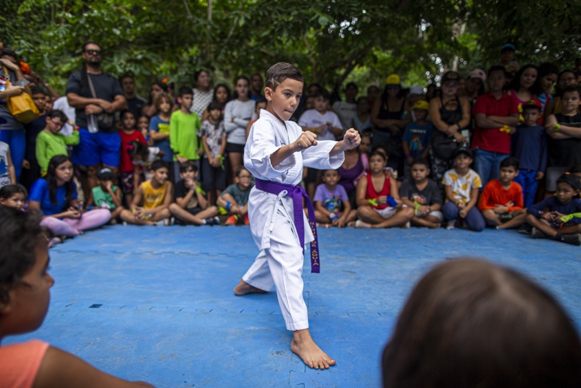 Paulo Neto é atleta de karatê e conquistou o título mundial na modalidade Kata, na Escócia. Foto: Alisson Frazão