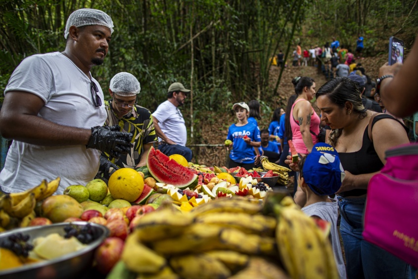 De forma inédita o Eco Esporte agregou o esporte a ecologia para conscientizar a garotada. Foto: Alisson Frazão