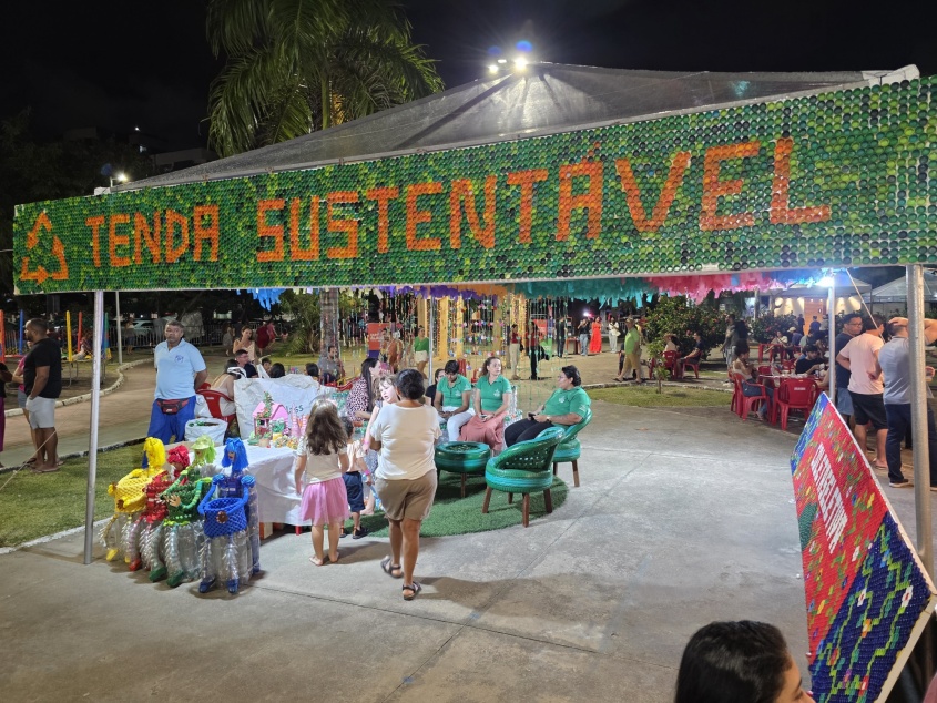 Tenda Sustentável da Alurb no Festival Sabores de Alagoas. Foto: Beto Macário/ Secom Maceió