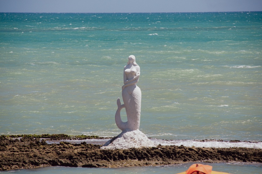 Escultura da Sereia, localizada no bairro Riacho Doce, é uma das Unidades Especiais de Preservação Culturais (UEPs). Foto: Cortesia.