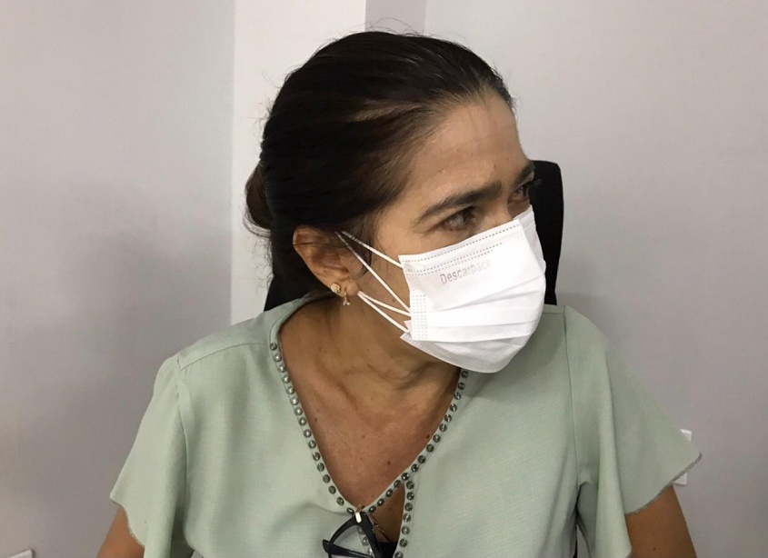 Técnica da Gerência de Saúde Bucal, Leta Melo. Foto: Ascom SMS