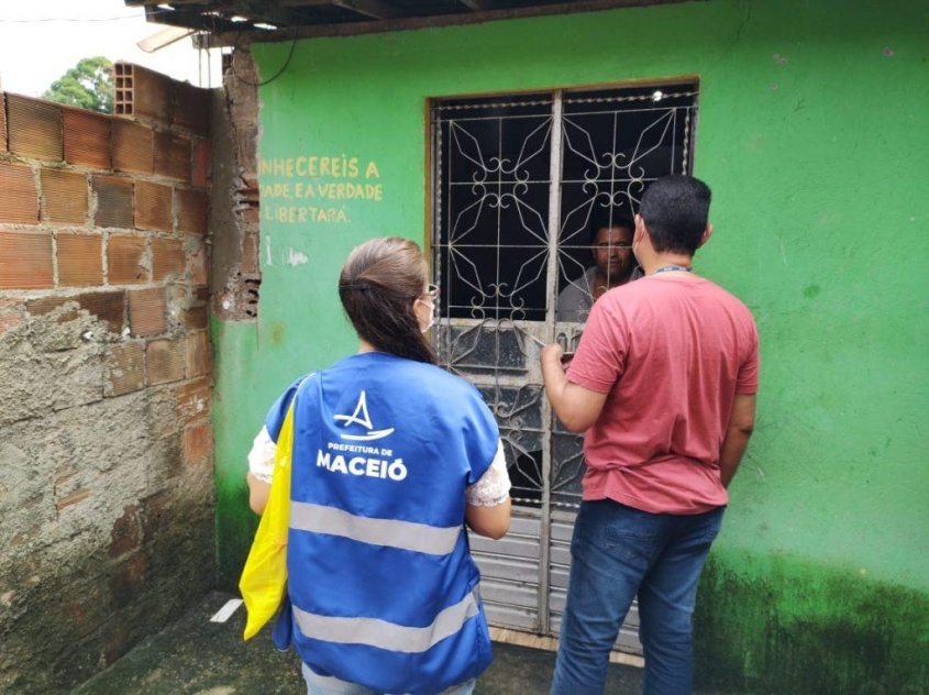 João Paulo, morador do Vergel afirma que esse serviço é importante para evitar transtornos. Foto: Ascom Sudes