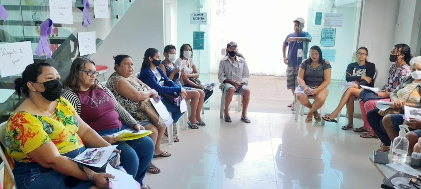 Cerca de 20 pessoas foram até o Cras, que fica no bairro do Benedito Bentes, para participar das atividades. Foto: Cras Cidade Sorriso
