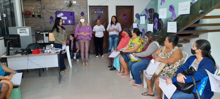 Coordenadora do Cras, Mariele Santos, falou sobre os objetivos da ação. Foto: Cras Cidade Sorriso