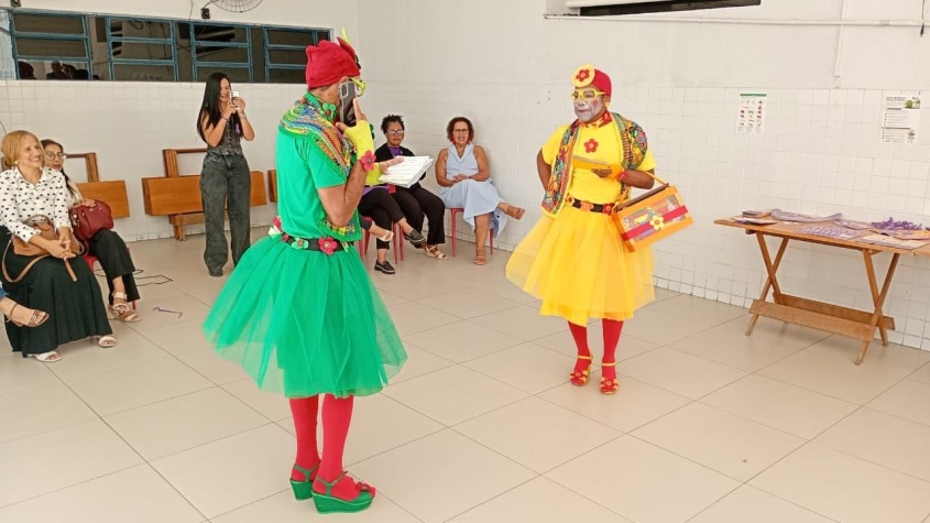 Peça sobre combate a violência contra mulher. Foto: Ascom Semdes