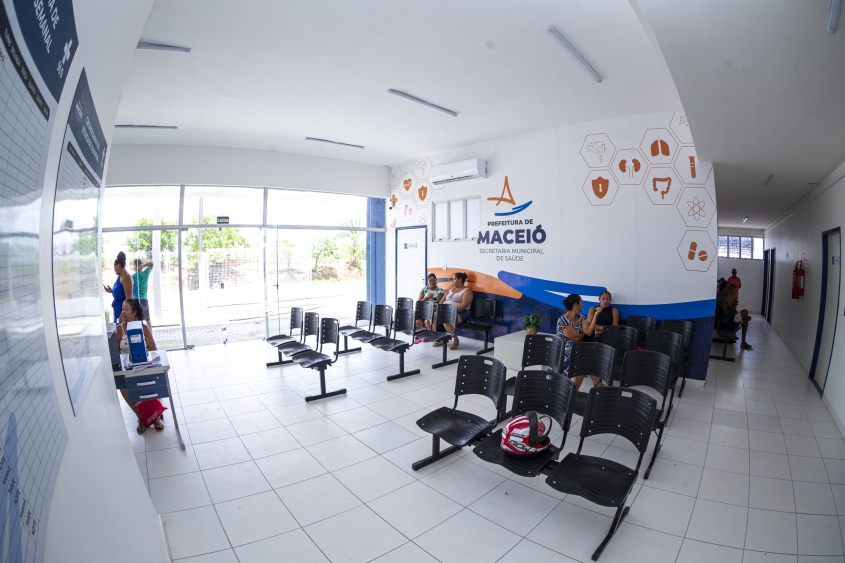 Clínica da Família possui estrutura moderna para atender a população. Foto: Alisson Frazão/Secom Maceió