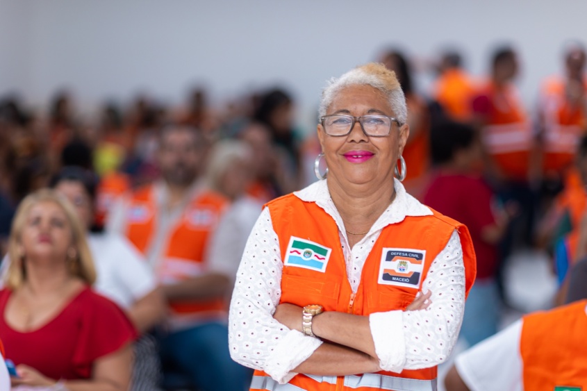 Moradora do Rio Novo, Janiere Ferreira, se voluntariou e passou pela formação para ser Nudec. Foto: Itawi Albuquerque/Secom Maceió