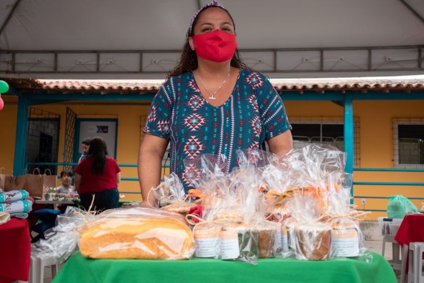 Laís Pereira, usuária da UBS Tereza Barbosa e fundadora da Colher de Pão. Foto: Victor Vercant