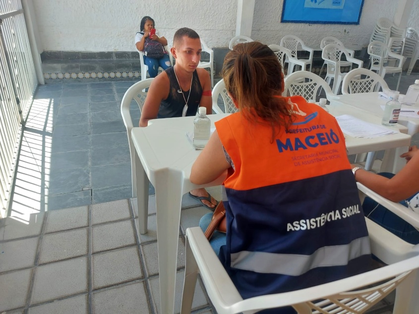 Supostas vítimas passaram, inicialmente, por triagem na recepção. Foto: Luiz Felipe Pimentel (estagiário)/Ascom Semas