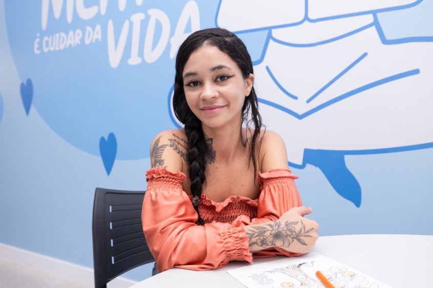 Pollyana da Conceição Nascimento luta contra a dependência química há um ano e é paciente do novo CAPS AD III e. Foto: Victor Vercant/ Secom Maceió
