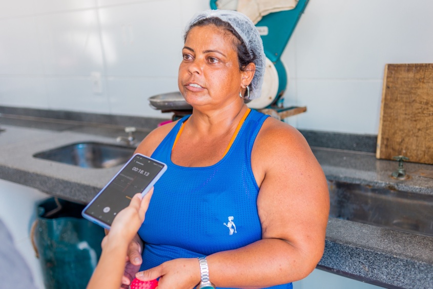 Marisqueira, Cícera Cristina. Foto: Bruno Wesley/Ascom SMS