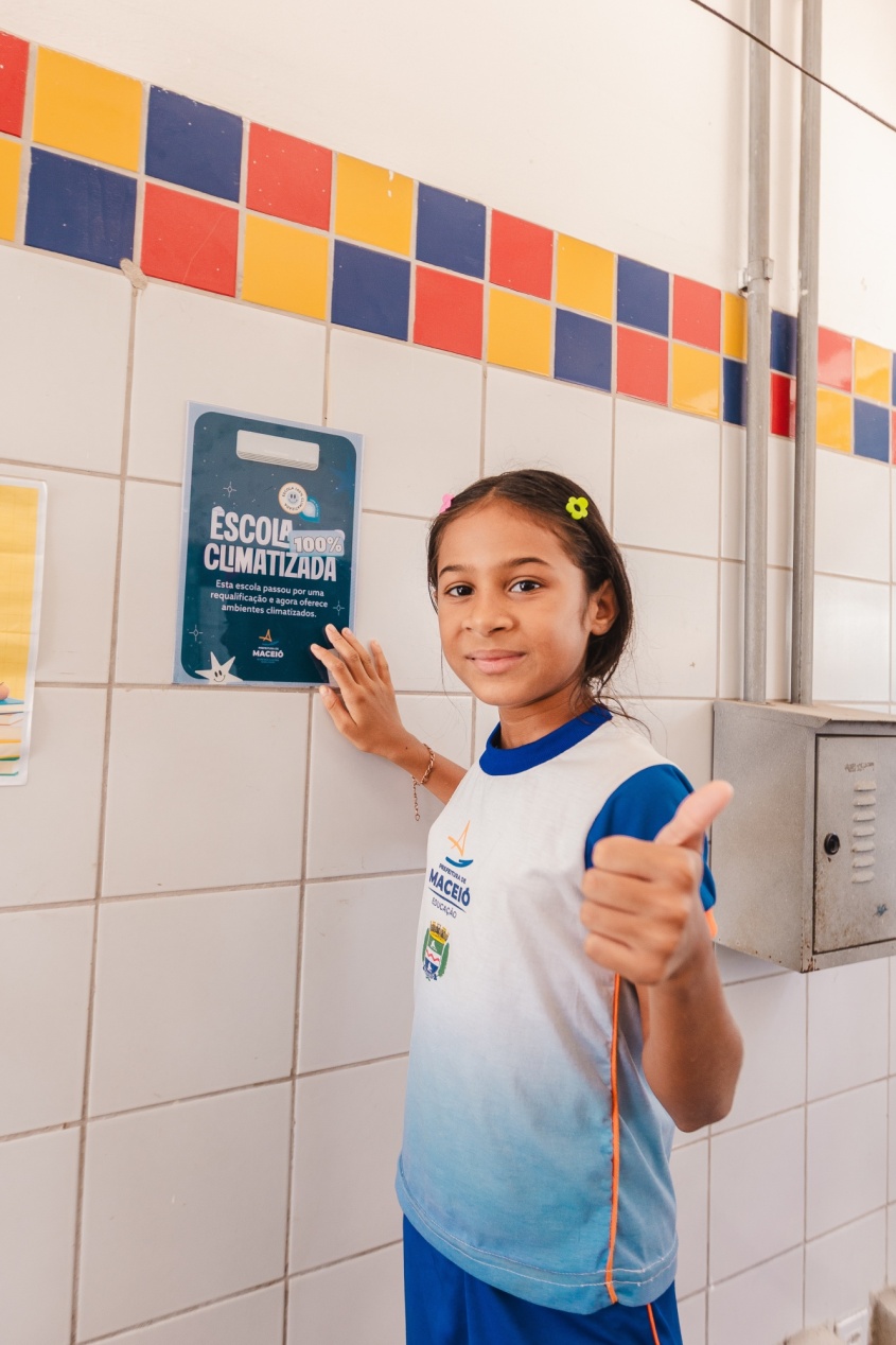 Projeto de climatização das escolas avança e proporciona conforto aos alunos e professores nas salas de aula. Foto: Joyce Juliana