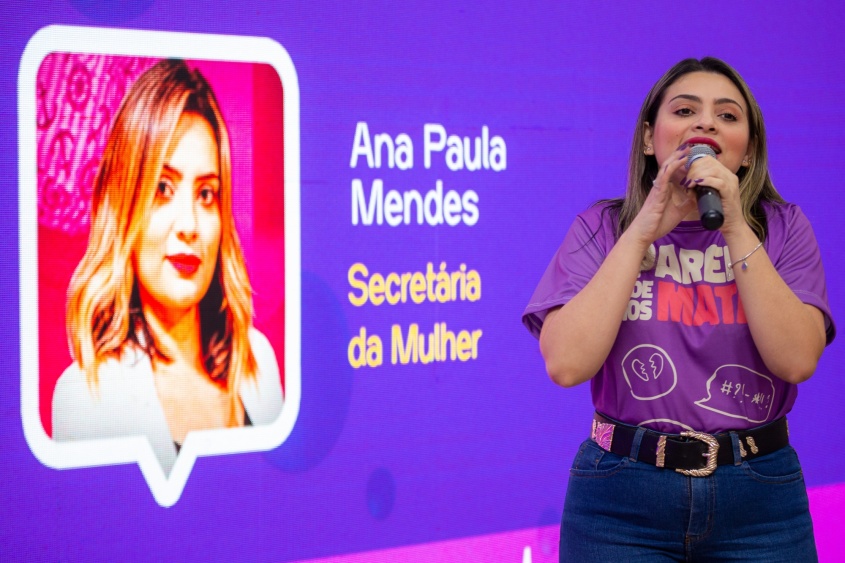 Coordenadora do Gabinete da Mulher, Ana Paula Mendes. Foto: Alisson Frazão / Secom Maceió