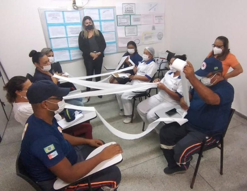 Encontro contou com dinâmicas de grupo. Foto: Cras Cidade Sorriso