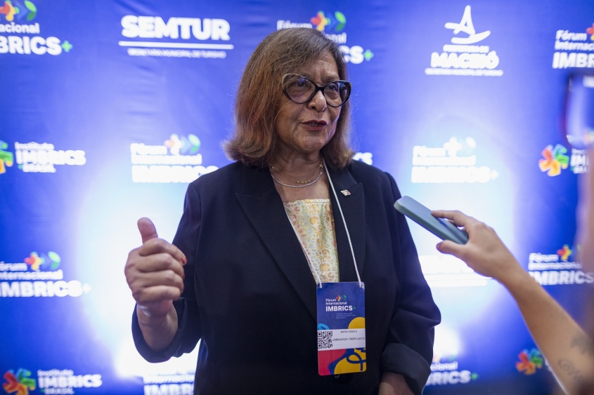 Embaixadora do Timor Leste no Brasil participa do IMBRICS. Foto: Allison Frazão/ Secom Maceió