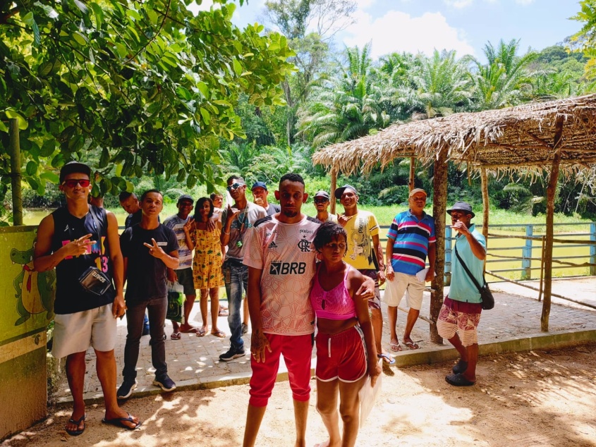 Cerca de 15 usuários participaram do dia de lazer no Parque Municipal. Foto: cortesia