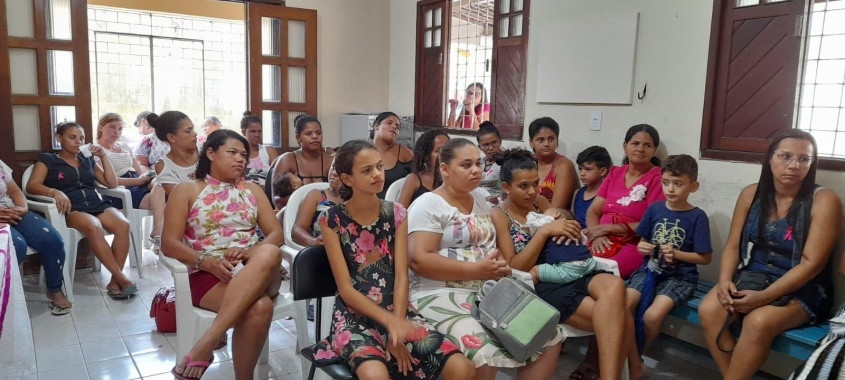 Mães de usuários do CCFV Professora Cláudia Malta também aprenderam a se prevenir. Foto: CCFV
