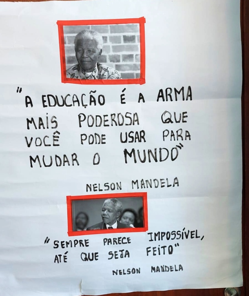 Dia Internacional de Nelson Mandela é comemorado em 18 de julho. Foto: Cras Área Lagunar