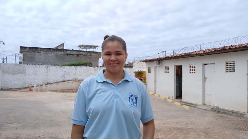 A cooperada Nathália aproveitou os serviços que não tem tempo de procurar durante a semana. Foto: Tháchyna Lorena (estagiária)/Ascom Alurb